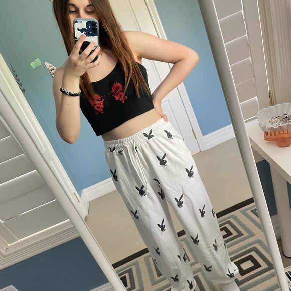 Misguided Playboy Sweatpants - Picture 2 of 7